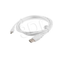 Lanberg Cable USB 2.0 micro AM-MBM5P 1.8M white ( CA USBM 10CC 0018 W ) USB kabelis