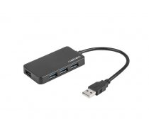 Hub USB3.0 4-Port Moth black ( NHU 1342 ) USB centrmezgli
