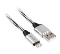 Tracer Lighting USB 2.0 Iphone AM 1m black silver ( TRAKBK46268 5907512863367 ) USB kabelis