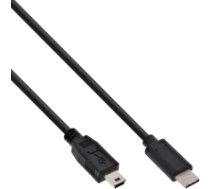 Kabel USB InLine USB C - Mini USB (M/M) Black 2m (35752) ( 35752 Inline_ 35752 ) kabelis vads