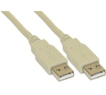 InLine USB 2.0 Kabel  A an A  beige - 5m ( 34350H 34350H 34350H ) USB kabelis