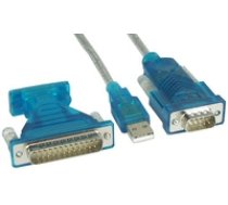 Inline 33396 USB-Seriell Adapterkabel USB Stecker A / 9pol. St 1.8m ( 33396 Inline_ 33396 ) USB kabelis