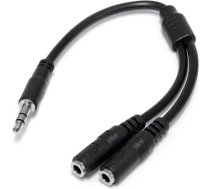 StarTech.com Schlankes Stereo-Splitter-Kabel - 3 5-mm-Stecker auf 2x 3 5-mm-B... ( MUY1MFFS ) kabelis vads