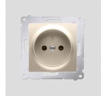 Kontakt-Simon Gniazdo SIMON54 pojedyncze b/u 16A IP20 z przeslona zlote - DG1Z.01/44 DG1Z.01/44 (5902787823849) ( JOINEDIT17233448 )