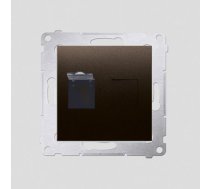Kontakt-Simon Gniazdo komputerowe SIMON54 pojedyncze RJ45 kat.6 z przeslona braz - D61.01/46 D61.01/46 (5902787832506) ( JOINEDIT17227634 )