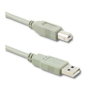 Qoltec Cable USB 2.0 Type A male USB B male 0.19m ( 50393 ) USB kabelis