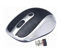 Gembird Wireless optical mouse MUSW-002  1600 DPI  nano USB  black-silver ( MUSW 002 MUSW 002 MUSW 002 ) Datora pele
