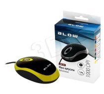 BLOW Optical mouse MP-20 USB yellow ( 84 017# ) Datora pele