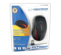 Esperanza Wireless Mouse Optical EM101R USBNANO Output 2 4 GHz red ( EM101R ) Datora pele