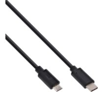 Kabel USB InLine USB C - Micro USB (M/M) Black 0.5m (35746) ( 35746 Inline_ 35746 ) USB kabelis
