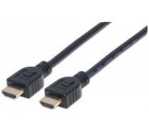 Manhattan Monitor cable HDMI/HDMI V2.0 M/M Ethernet 1m black ( 353922 ) kabelis video audio