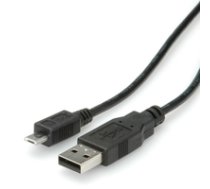 ROLINE USB 2.0 Cable  USB Type A M - Micro USB B M 0.8 m ( 11.02.8754 11.02.8754 11.02.8754 ) USB kabelis