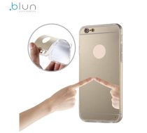 Blun super plāns silikona aizmugures apvalks ar caurspīdīgām malām un Spoguļveida aizmugurejo daļu priekš Samsung G955 Galaxy S8 Plus / S8+ ( BL MIRR G955 GO BL MIRR G955 GO ) maciņš  apvalks mobilajam telefonam