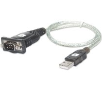 Kabel USB Techly  USB  - RS232 DB9  0.45m   (023493) ( 023493 023493 023493 ) USB kabelis