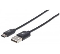 Manhattan USB 2.0 Typ C-Kabel C-Stecker/A-Stecker 0 5m schw ( 354912 354912 354912 ) kabelis  vads