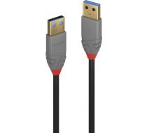 Lindy USB 3.0 Kabel Typ A/A Anthra Line M/M 0.5m ( 4002888367509 36750 36750 ) USB kabelis
