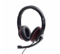GEMBIRD MHS-03-BKRD Stereo headset black ( MHS 03 BKRD MHS 03 BKRD ) austiņas