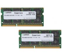 Atmiņa portatīvajam datoram Mushkin SO-DIMM 16 GB DDR3-1066 Kit (997019  Essentials-Seria) ( 997019 997019 997019 ) operatīvā atmiņa