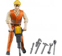 Bruder bWorld figure - Worker with accessories (60020) ( 4001702600204 60020 BR60020 BRUDE 60020 ) bērnu rotaļlieta