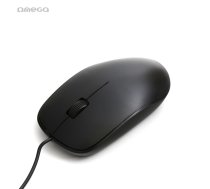 Omega OM0420CB Vada 1.4m Optiskā Pele ar ergonomisku formu 2 Pogām 1200dpi USB Melna ( OM0420CB 43615 ) Datora pele