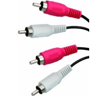 Kabel RCA (Cinch) x2 - RCA (Cinch) x2 5m czarny 945527 (8590274299917) ( JOINEDIT16989758 ) kabelis video  audio