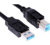 Goobay USB 3.0 AB 180 HiSpeed 1.8m USB cable USB A USB B Black 4040849936555 ( KU3AB2BK ) kabelis video audio
