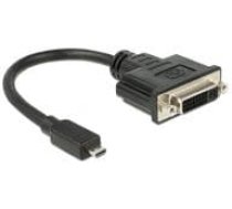 Delock - Adapter HDMI - 1 x Micro HDMI Type D 19 Pin (M) - 1 x DVI 24+5 (DVI- D) (W) - 20cm - black (65563) ( DE 65563 65563 )