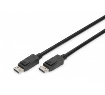 DisplayPort 8K 30Hz UHD Typ DP/DP M/M with interlock black 1m ( AK 340106 010 S AK 340106 010 S AK 340106 010 S ) kabelis video  audio