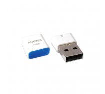 Philips USB 2.0 Flash Drive Pico Edition (zila) 16GB ( FM16FD85B FM16FD85B FM16FD85B ) USB Flash atmiņa