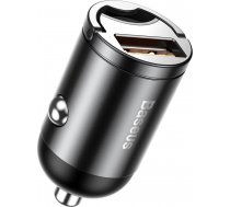 Baseus Mini car charger Tiny Star  USB  QC 3.0  30W (gray) ( 6953156297883 6953156297883 6953156297883 BRA007449 ) iekārtas lādētājs