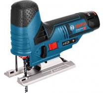 Bosch cordless jigsaw GST 12V-70 Professional 12 volts (blue / black L-BOXX 2x Li-ion batteries 3.0Ah) ( 06015A1005 ) Elektriskais zāģis
