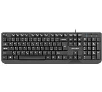 NATEC KEYBOARD TROUT SLIM USB  CZ/SK LAYOUT  BLACK ( NKL 1151 NKL 1151 ) klaviatūra