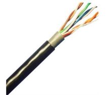 Lynx CS Kabel instalacyjny  Cat5E  drut  PVC  305m (LX-SLD-UTP5E-OUTDJ-BK) ( LX SLD UTP5E OUTDJ BK LX SLD UTP5E OUTDJ BK ) tīkla kabelis