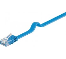 Goobay Kabel krosowy plaski patchcord U/UTP kat.6 niebieski 1m (96401) 96401 (4040849964015) ( JOINEDIT17089216 ) tīkla kabelis