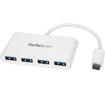 StarTech.com USB-C Hub - 4 Port USB 3.0 - USB C auf 4x USB-A - Bus Powered - ... ( HB30C4ABW HB30C4ABW HB30C4ABW ) kabelis  vads