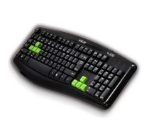 E-Blue Elated Spēļu Klaviatūra ar vadu USB Melna (ENG) ( EKM046BK ) klaviatūra