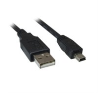 Sharkoon Kabel USB 2.0 A-B Mini  0 5m black ( 4044951015559 4044951015559 4044951015559 ) USB kabelis