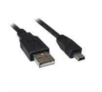 Sharkoon Kabel USB 2.0 A-B Mini 0 5m black ( 4044951015559 ) USB kabelis