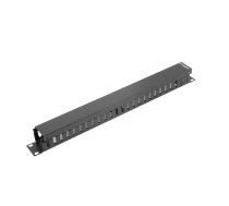 Lanberg cable management panel type A  19''  1U  black ( AK 1201 B AK 1201 B AK 1201 B ) kabelis  vads