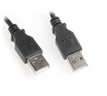 Equip USB 2.0 cable AM- AM 3m black double shielding ( 128871 ) USB kabelis