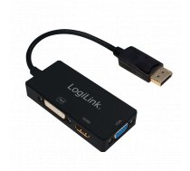 LogiLink 4K DisplayPort 1.2 zu DVI/HDMI/VGA Adapter ( CV0109 CV0109 CV0109 ) kabelis video  audio
