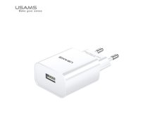 Usams T18 charger 1x USB-A 2.1 A (CC075TC01) White ( 6958444968049 CC075TC01 USA000857 ) iekārtas lādētājs