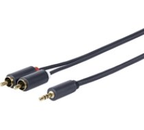 VivoLink  3.5MM - 2 X RCA M-M 2.5 Meter ( PROMJRCA2.5 PROMJRCA2.5 PROMJRCA2.5 ) kabelis  vads