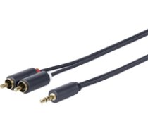 VivoLink  3.5MM - 2 X RCA M-M 0.5 Meter ( PROMJRCA0.5 PROMJRCA0.5 PROMJRCA0.5 ) kabelis  vads