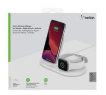 Belkin 3-in-1 wirel. Charger for Apple Watch/iPhone  white ( WIZ001vfWH WIZ001vfWH WIZ001vfWH ) iekārtas lādētājs