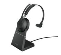 Jabra Evolve2 65 UC Mono - Headset - mit Ladestation 5706991023060 ( 26599 889 989 26599 889 989 26599 889 989 ) austiņas