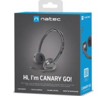 Natec Headset Canary Go Wired On-Ear Microphone Noise canceling Black ( NSL 1665 NSL 1665 5901969426359 NSL 1665 ) austiņas