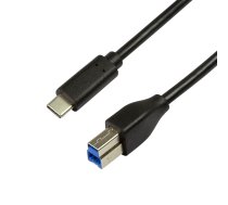 LOGILINK - USB 3.2 Gen1x1 cable  USB-C male to USB-B male  1m ( CU0162 CU0162 CU0162 ) USB kabelis