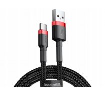 Cable Baseus Cafule CATKLF-A91 (USB 2.0 - USB type C ; 0 50m; black and red color) ( CATKLF A91 ) USB kabelis