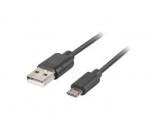 Lanberg cable Quick Charge 3.0 USB Micro-B(M)-A(M) 1M Black ( CA USBM 20CU 0010 BK ) USB kabelis